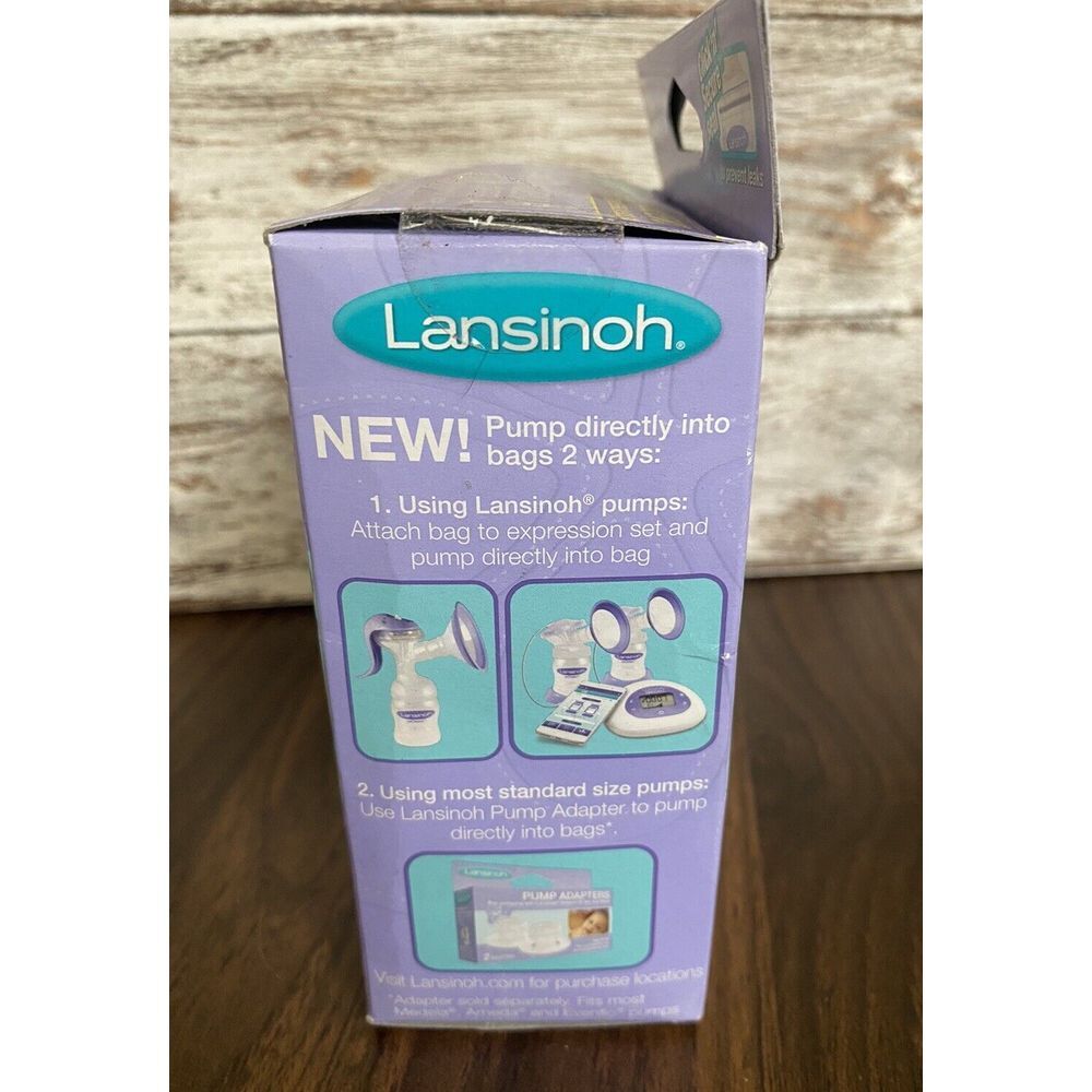 Lansinoh Pre-Sterilized Breastmilk Storage Bags Click Secure Seal BPA Free 100Ct - Picture 6 of 6